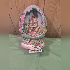 Jim Shore "Spring Love" Lighted Easter Egg and Bunnies